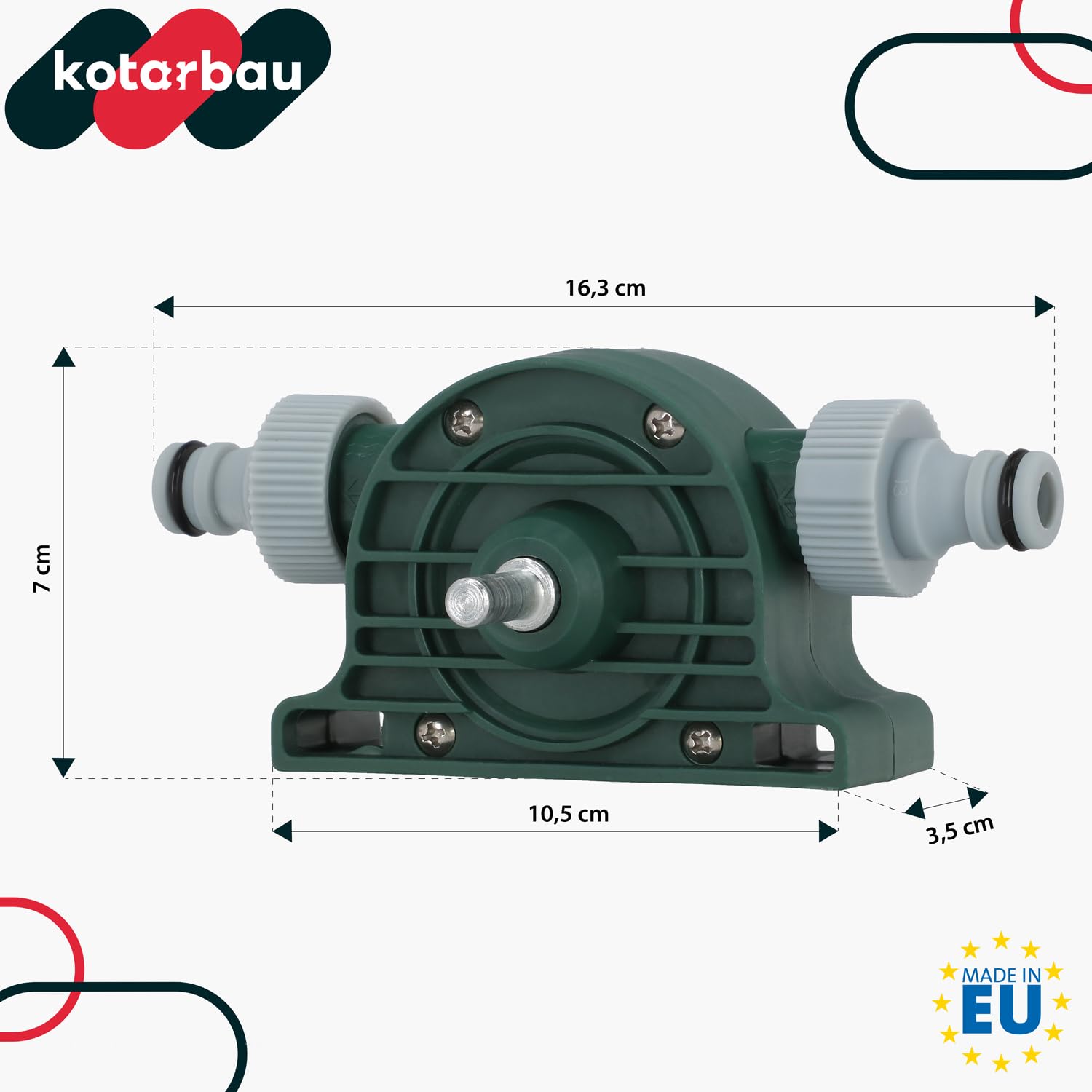 KOTARBAU® Bomba para Taladro hasta 4200 ml/min, Dispositivo para bombear Agua y líquidos, Bomba de trasvase de cobmbustibles, gasoil, Aceite, Bomba de Taladro, Bomba para vaciar, Bomba para trasvasar