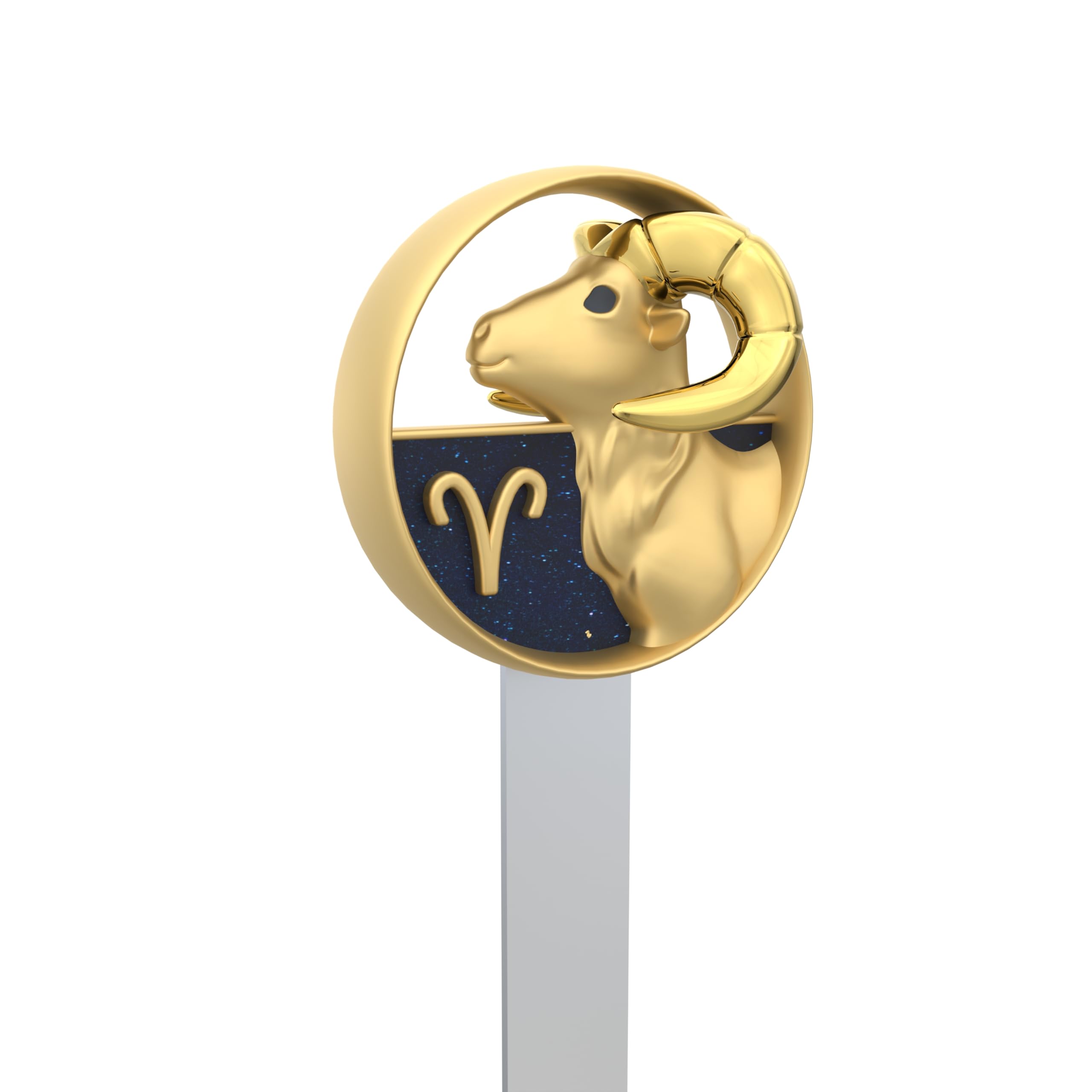 Metalmorphose – Aries Zodiac Sign Bookmark – Aries Astrological Sign – Gift for Men, Women and Children