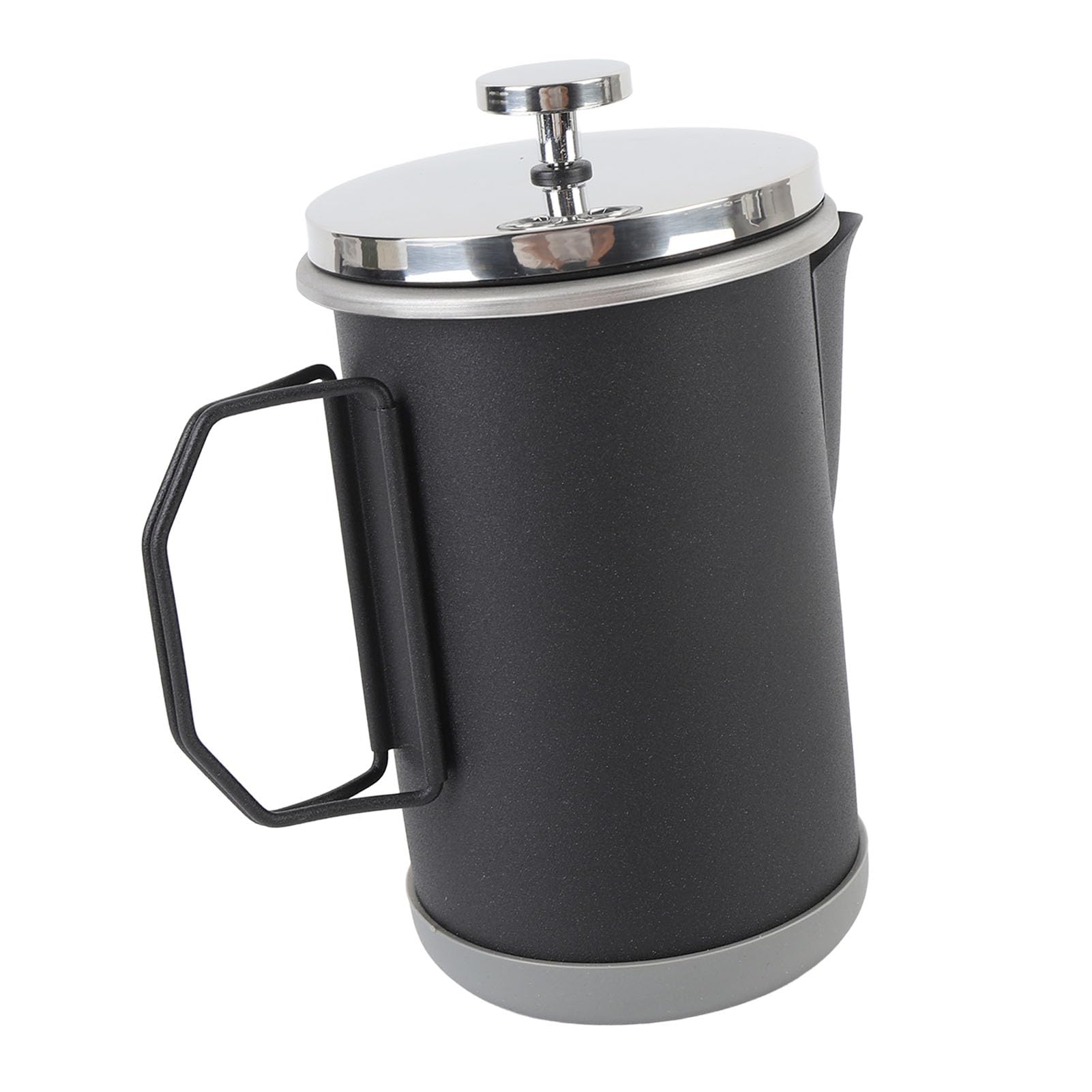 Prensa francesa de acero inoxidable 304, portátil hecha a mano, 33,81 oz para acampar, 1000 ml con multifuncionalidad, diseño ligero, fácil de usar