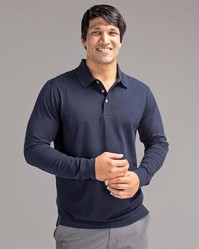 Vista 6 de Cutter & Buck Polo Advantage de manga larga para hombre 35+UPF