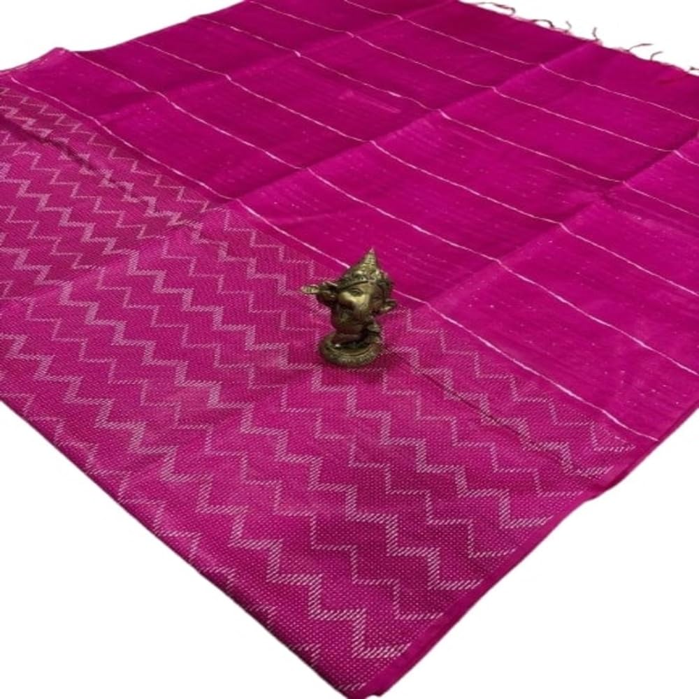Pink Bengal Cotton Saree for Women – Pure Soft Handloom Cotton | Lightweight & Breathable Traditional Saree for Daily & FestiveWear-image-11