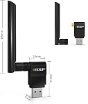 EDUP USB WiFi Adapter Dual Band Wireless Network Adapter 802.11 AC 2.4G/5G USB Wi-Fi Dongle with Extender Antenna Compatible with Windows XP/Vista /7/8.1/10, Mac OS X 10.7-10.15