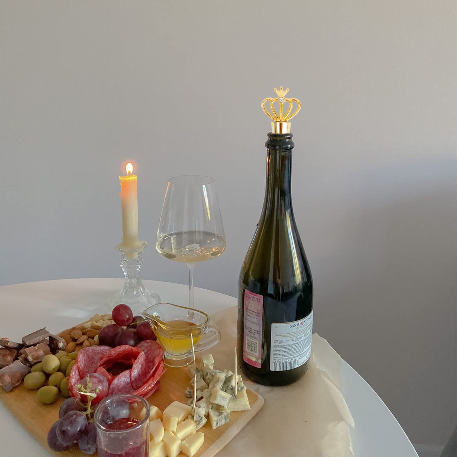 3-Pack Bowknot Wine Bottle Stoppers | Zinc Alloy Decorative Stoppers For Wine Gifts & Party Decor