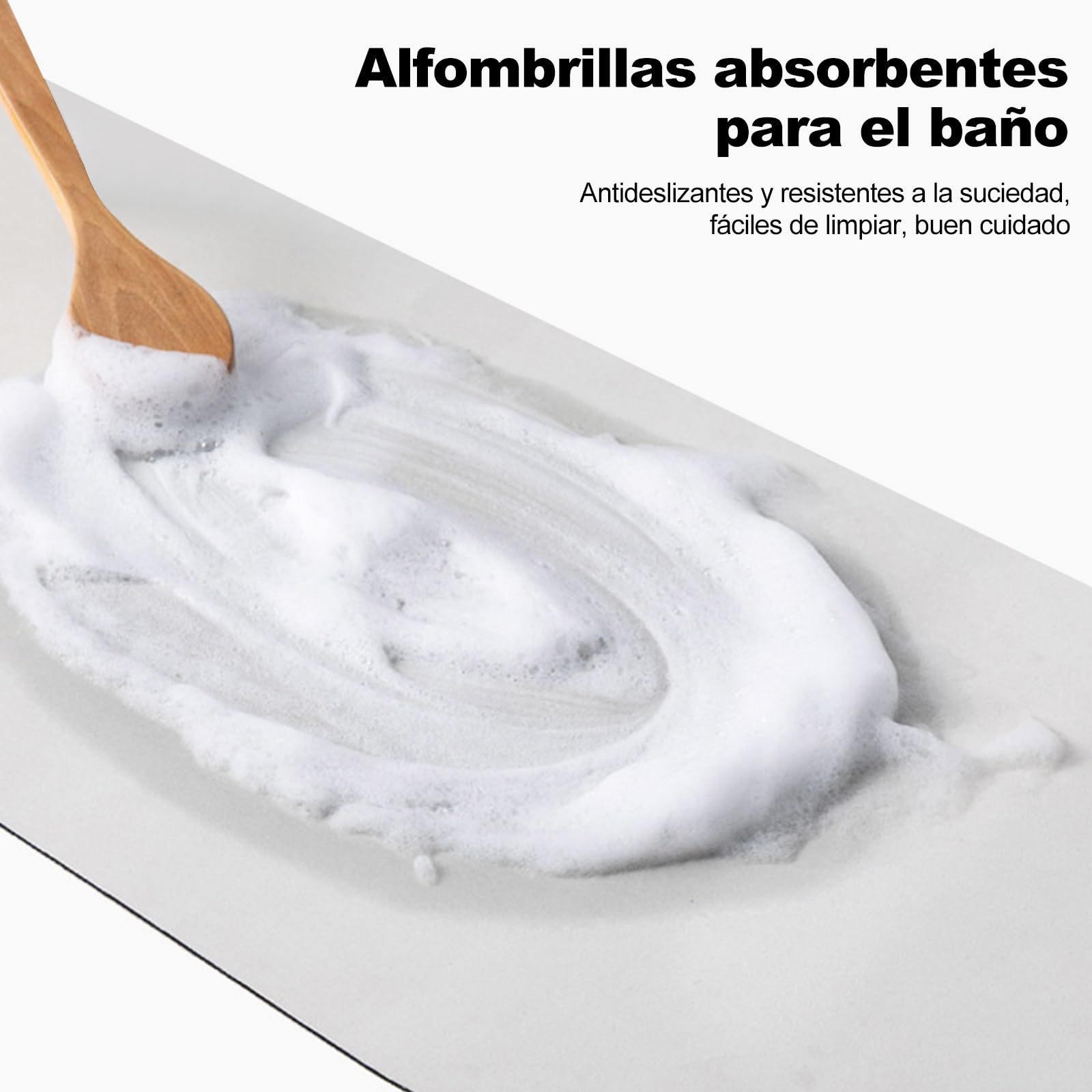 Ergocar Alfombra de Baño de Rápida Absorción del Agua, Alfombrilla de Baño Antideslizantes, Resistente al Desgaste Alfombra de Baño, para Dormitorio Salón Cocina(Patrón de Mármol)