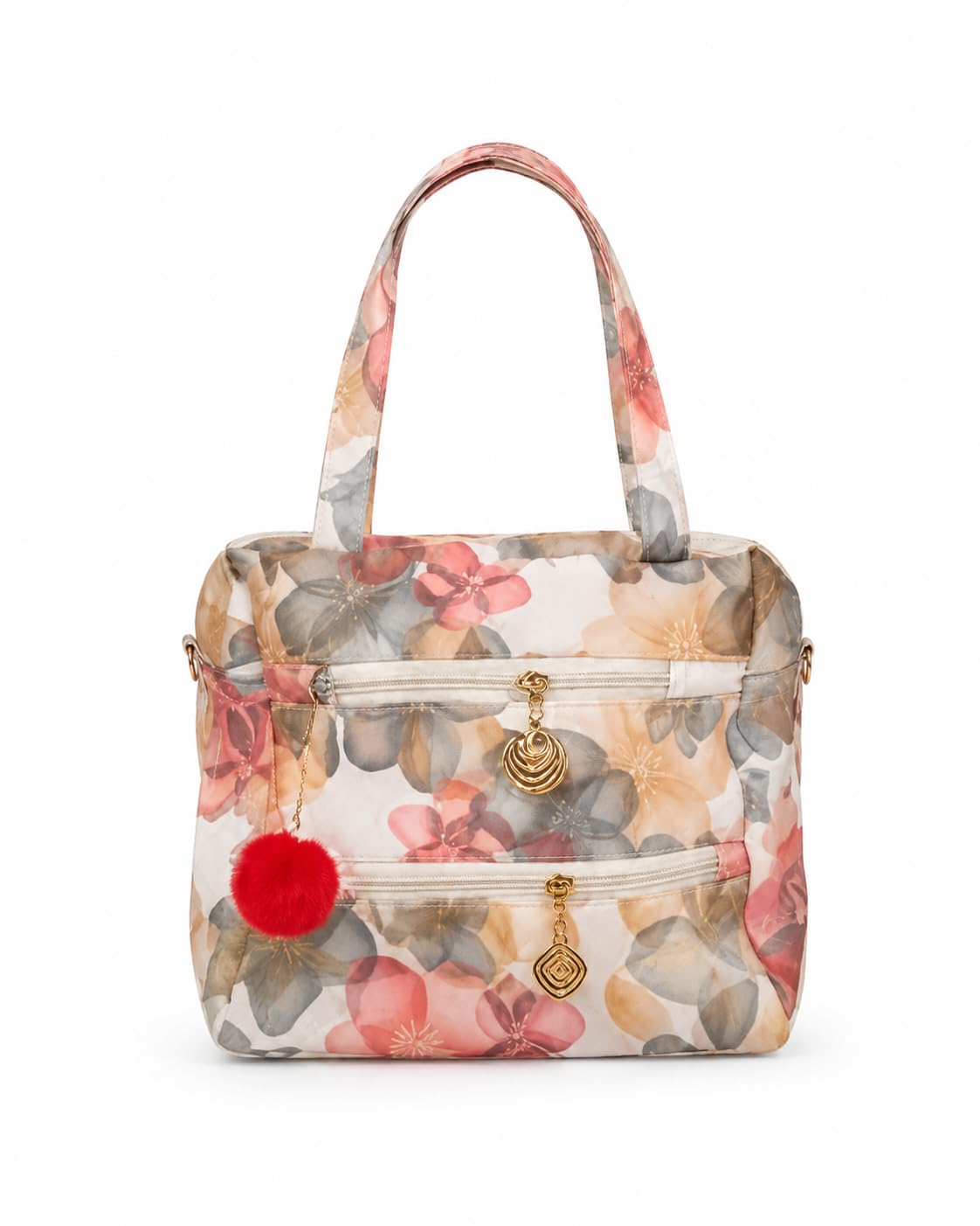 Women's Premium Floral Printed PU Leather Handbag with Zip Closure | Stylish Shoulder Bag, Satchel, Tote & Crossbody Sling Bag for Women | Fashion Handbag for Office, Party, Casual & Daily Use-image-31
