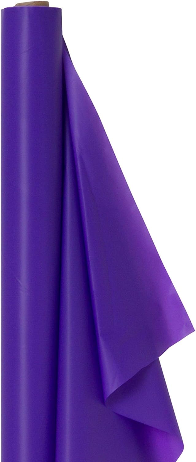 amscan 77020106 30m/76m Plastic Table Cloths Party Event Banquet Supplies Cover Rolls