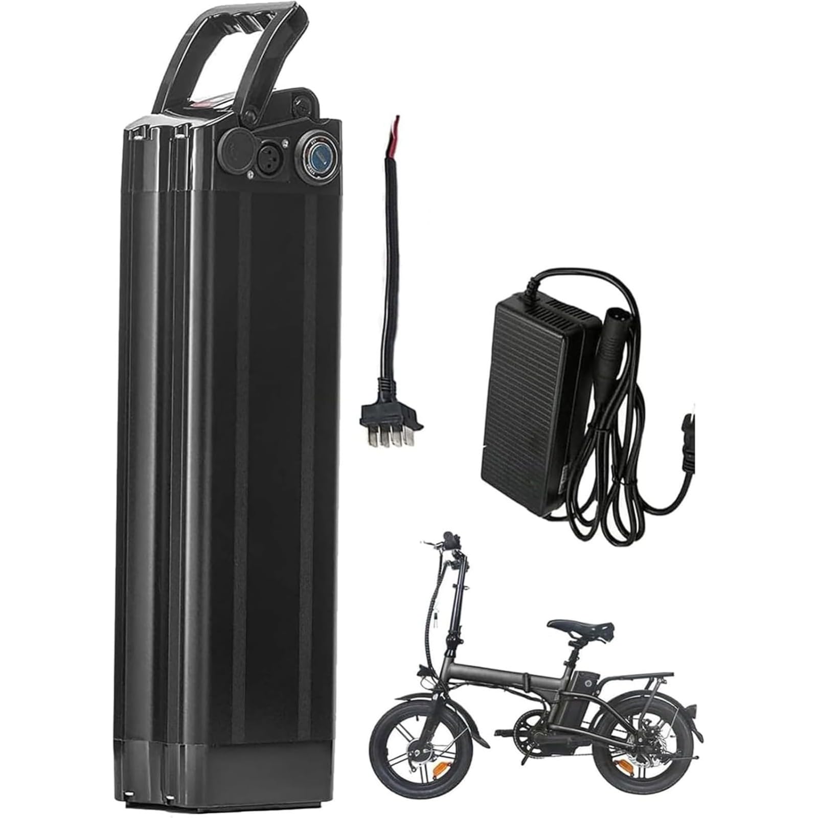 48V 12Ah/15Ah/20Ah Lithium-Akku Für E-Bikes, Mit Sicherheitsschloss, 48V Ersatzakku Für Elektrofahrräder, Für Motoren Von 200W Bis 800W 48V 15Ah,4-pin