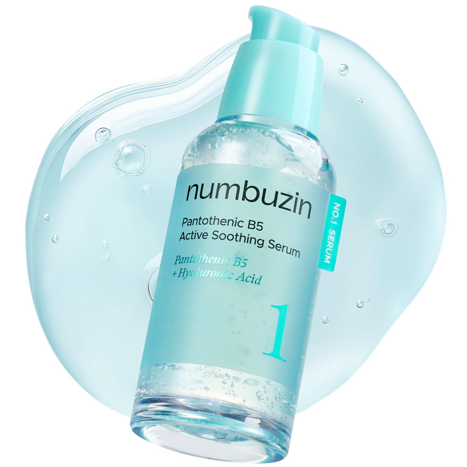 numbuzin No.1 Serum | Pantothenic B5 Active Soothing Serum | Soothing Hydrating | Pantothenic Acid, Niacinamide | Excess Oil Control, Reduces Breakouts, Acne | Oily, Acne-Prone Skin | 50ml