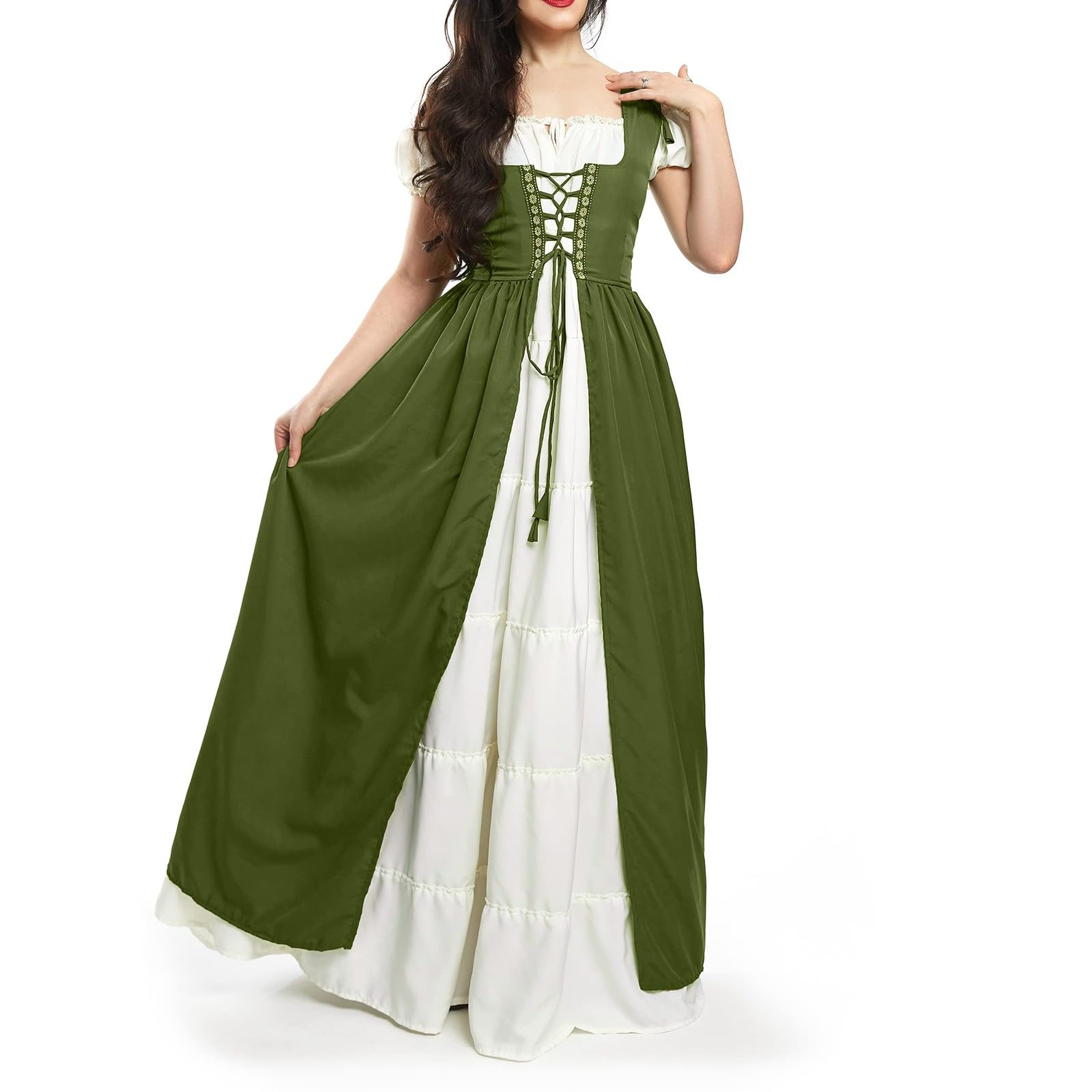 Mittelalter Kleidung Damen Renaissance Vintage Mittelalterliches Kleid
