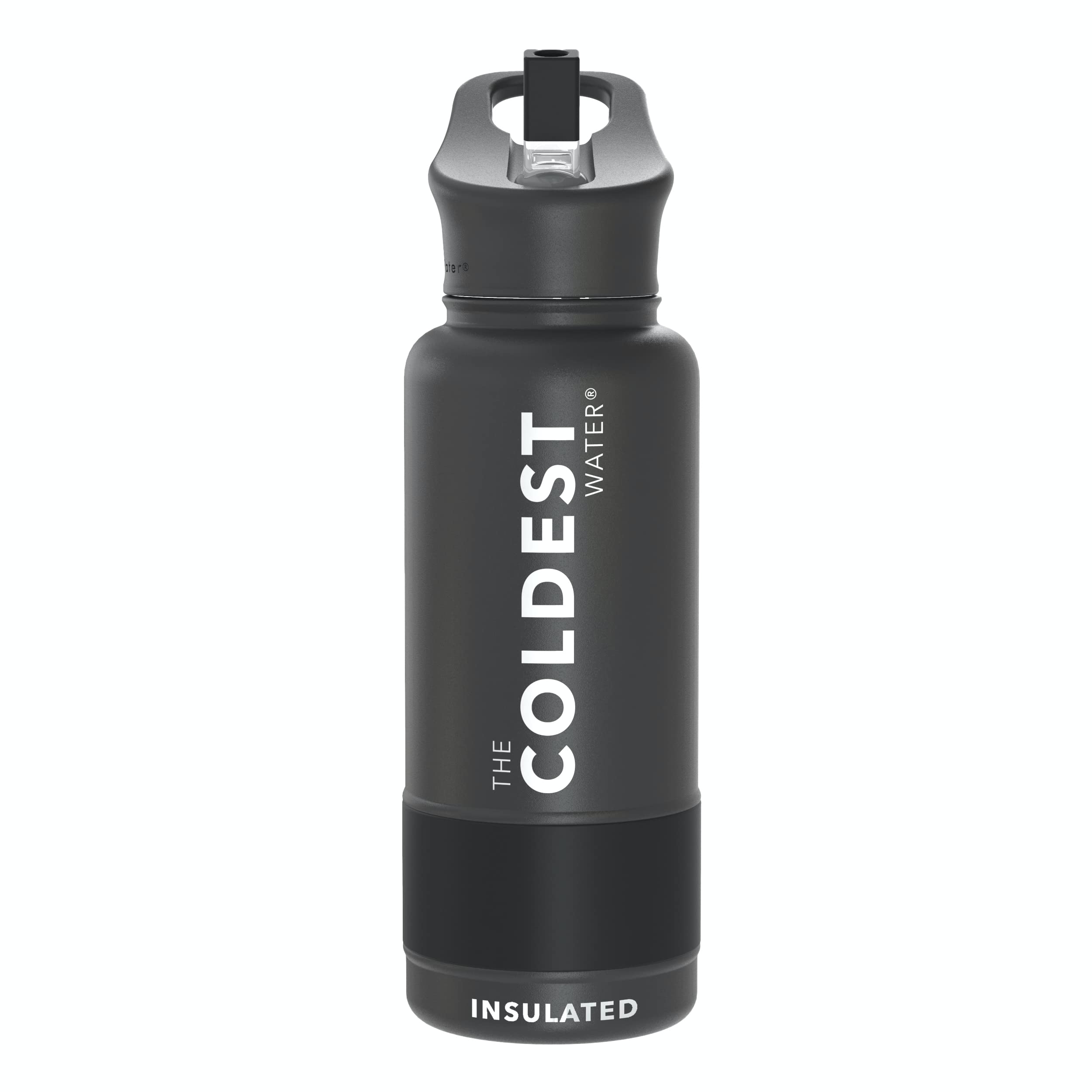 Coldest Insulated Water Bottle with Straw Lid