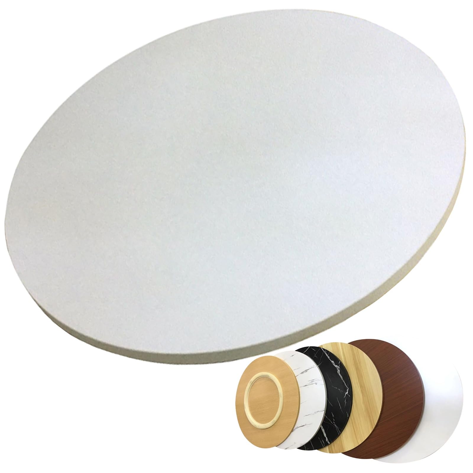 SAGIDAR 360° Plateau Rotatif D'affichage, Assiette De Service Rotative Ronde, Plat Rotatif en Bois, Pas Facile À Incliner, Base en ABS, pour Les Réunions De Famille, Les Fêtes d'anniversaire