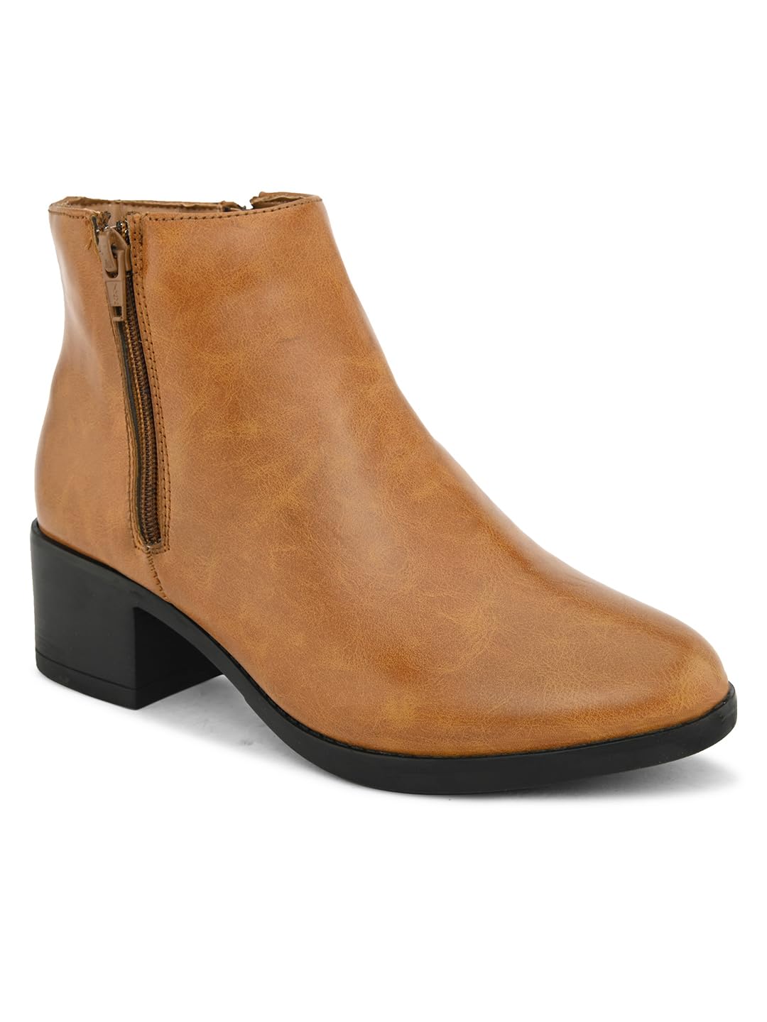 Alleviater Casual Black and Brown Man Made Leather Boots for Women (BEIGE, 2) (B0CXMFTMRR) Amazon Price History, Amazon Price Tracker