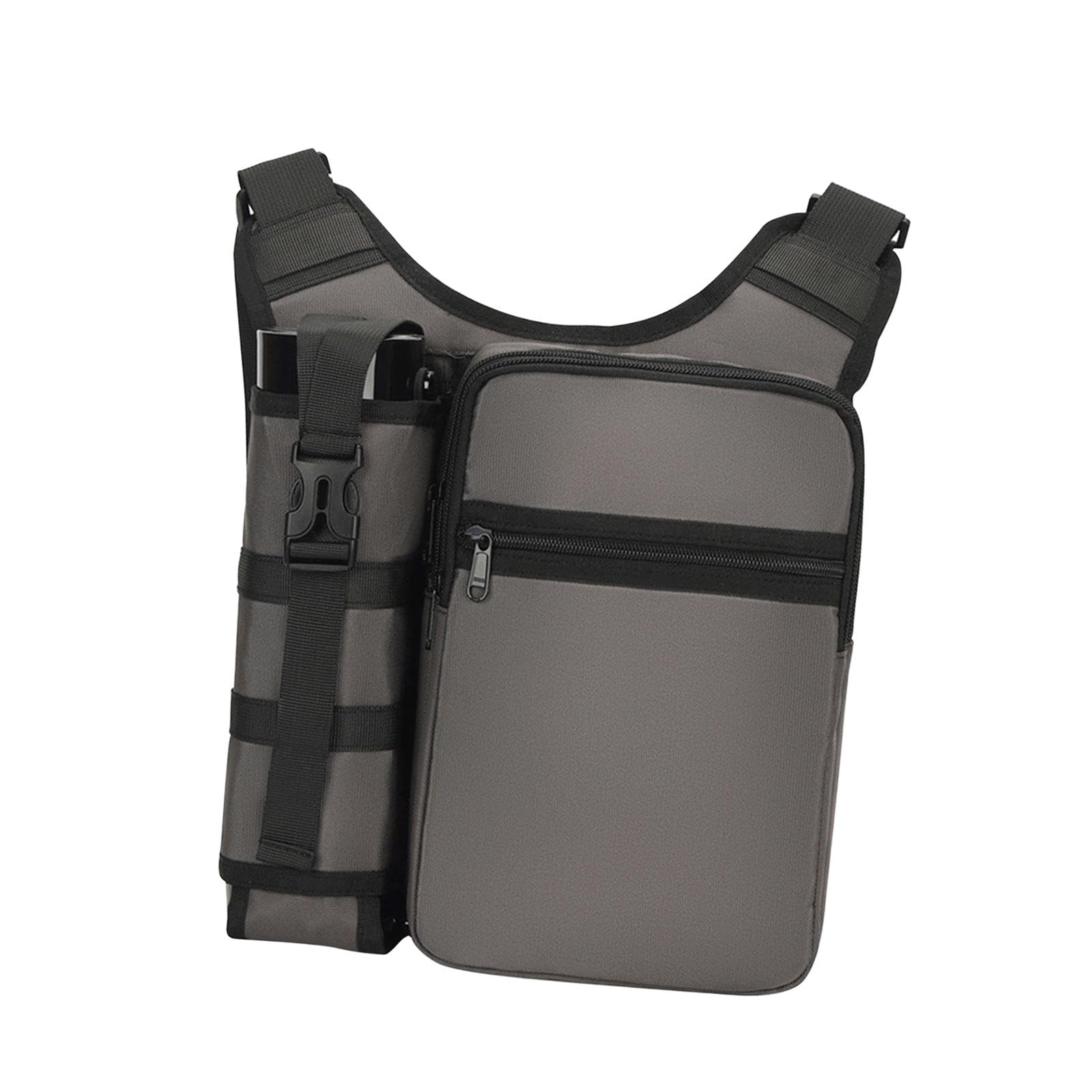 Crossbody Bag Adjustable Shoulder Strap Sling Bag for Travel Camping Outdoor Gray-image-16
