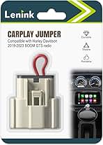 Carplay Jumper Compatible with Harley Davidson 2019 and up GTS Radio for Road Glide or Street Glide with Boom