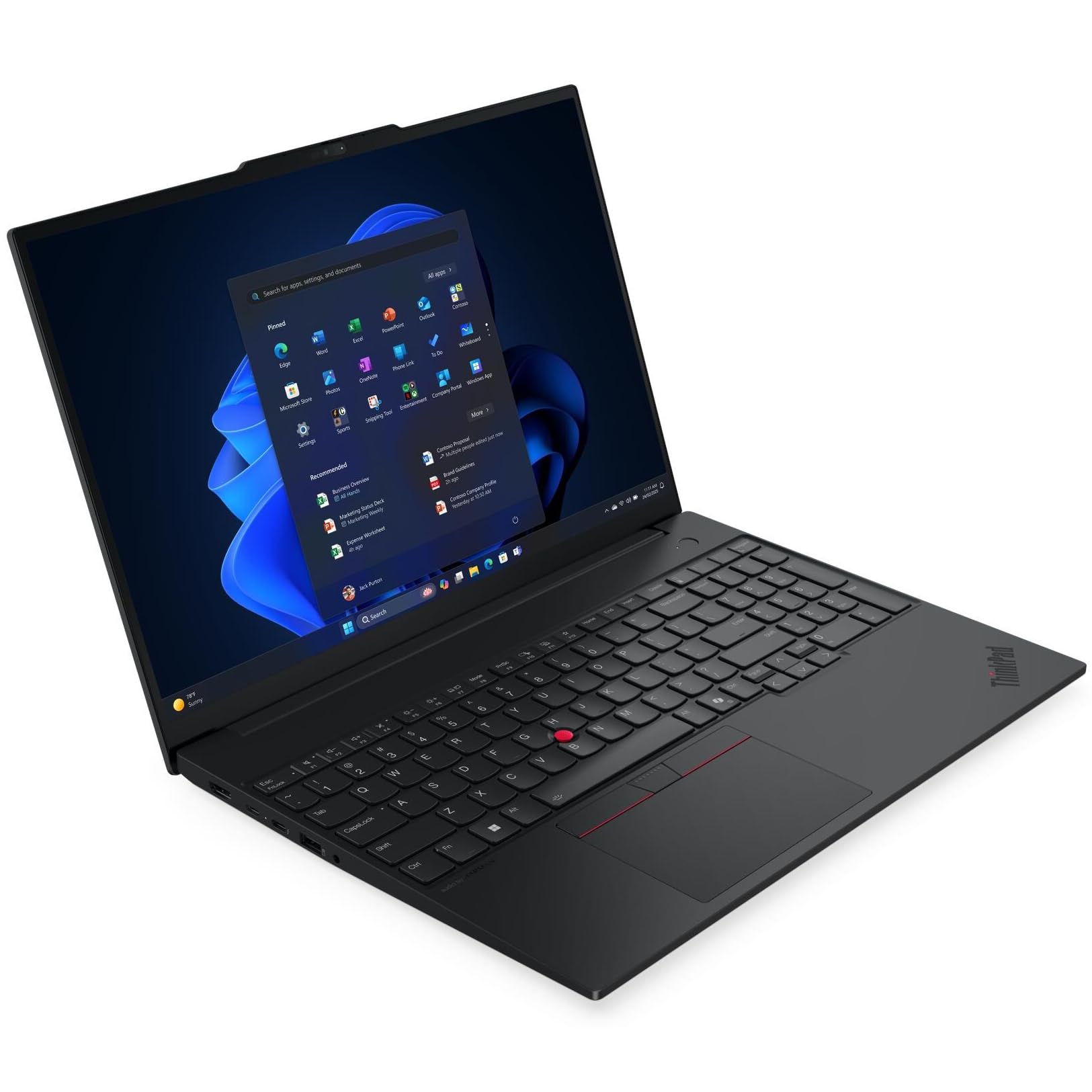 Lenovo ThinkPad E16 Gen 3 Laptop Computer Business, Intel 16-Core Ultra 7 255H (Beat i9-13900H), 32GB DDR5 RAM, 2TB PCIe SSD, WiFi 6E, 16" FHD+, Fingerprint Reader, Backlit Keyboard, Windows 11 Pro