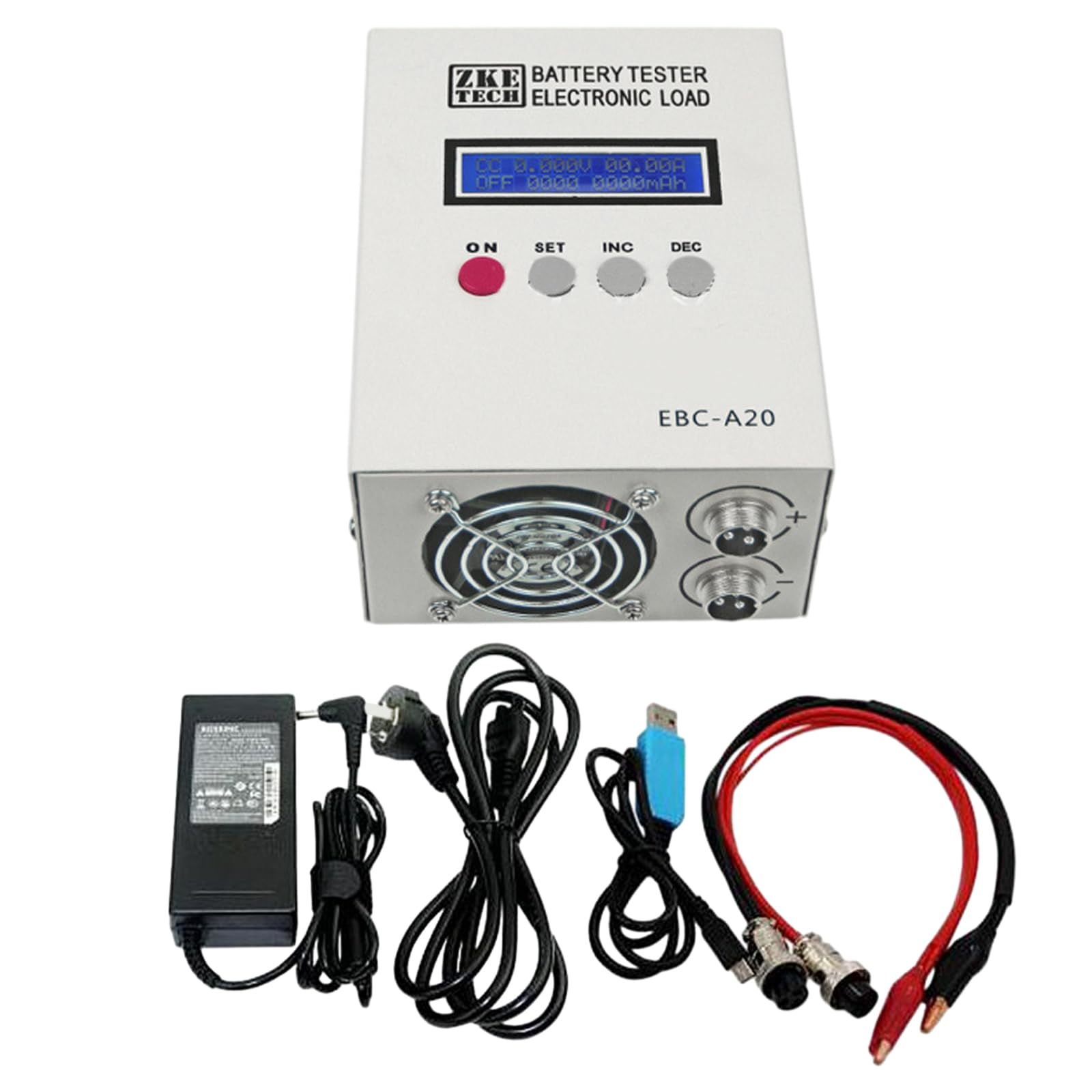 Tester di capacità della batteria EBC-A20 multifunzione con carica elettronica, tester di capacità, tester di capacità, tester di capacità, tester al litio per tester di circuiti