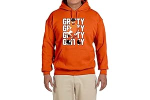 Philadelphia Flyers Fans Orange Gritty Text Pic Hooded Sweatshirt