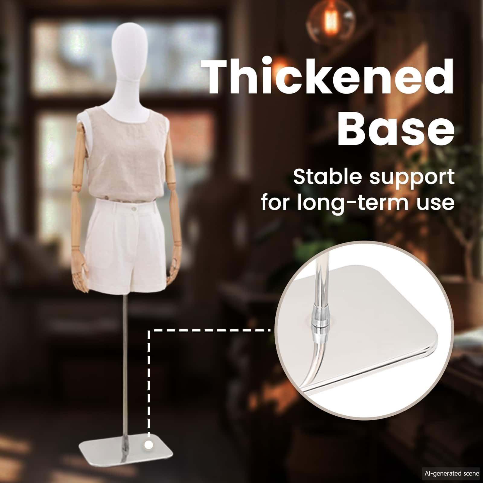 vidaXL Verstellbarer Mannequin 170-218 cm mit Standfuß Männlich PP