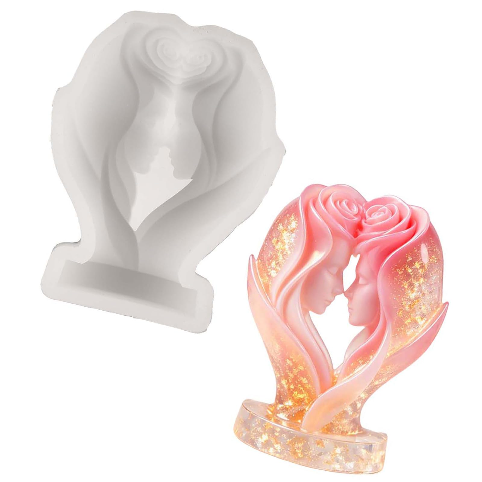 yanzunlrn Rose Sisters Silicone for and Craft Artistic Creation Supplies