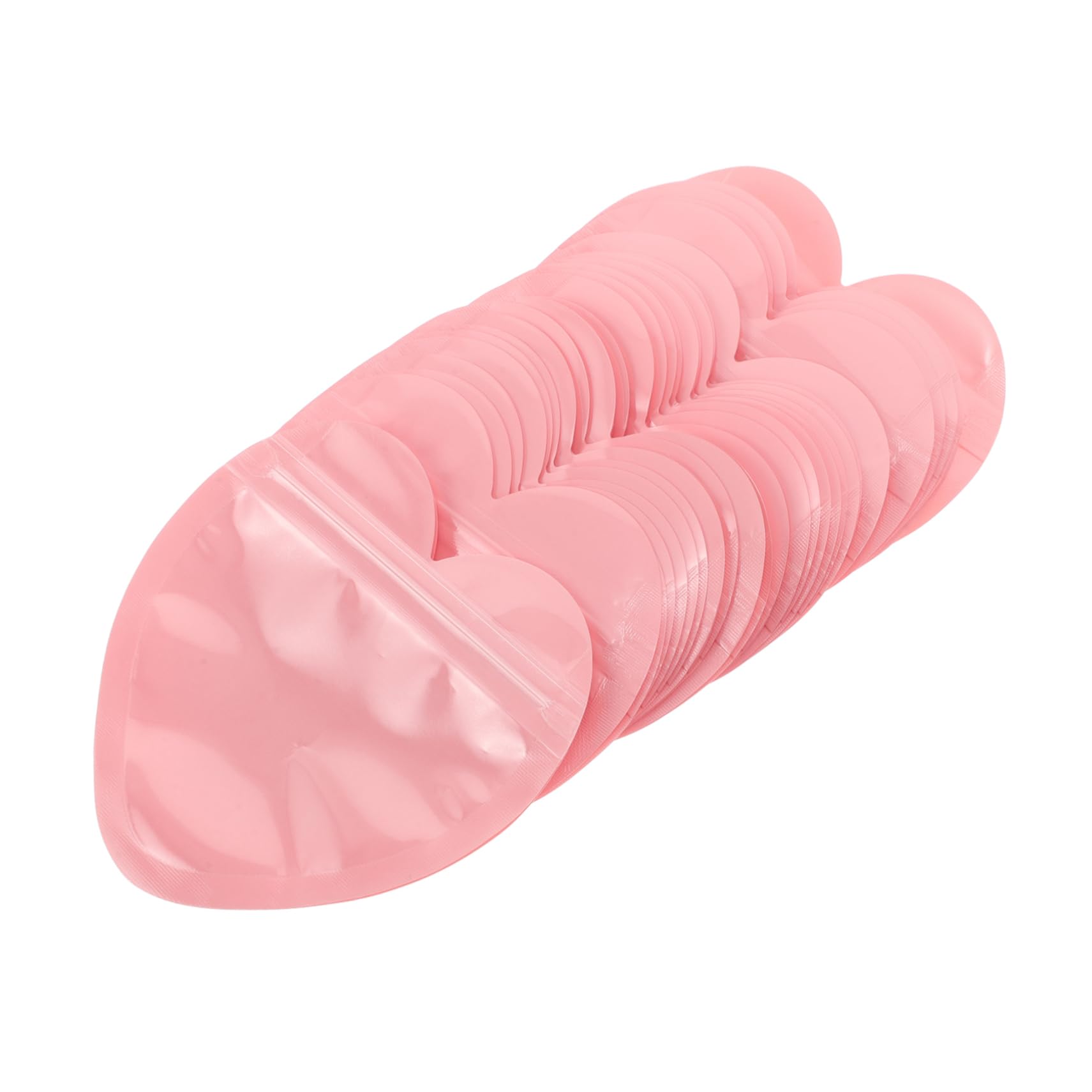 TOVINANNA Jewelry Bags 100pcs Small Baggies for Jewelry Heart Shaped Storage Bags Decorative Resealable Pouches for Organizing Accessories