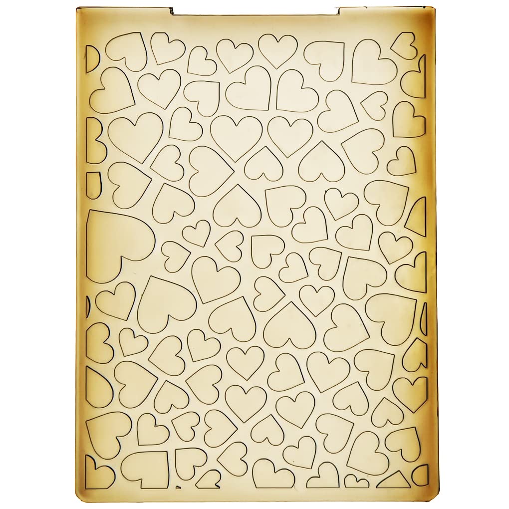 DDOUJOY Heart Background Plastic Embossing Folders for Card Making Scrapbooking and Other Paper Crafts 3010931