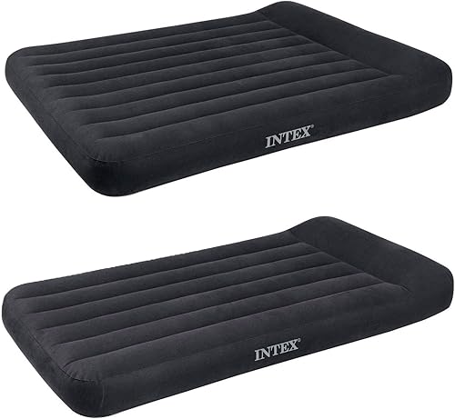 Intex Classic Queen Airbed con bomba incorporada y una cama doble de colchón de aire