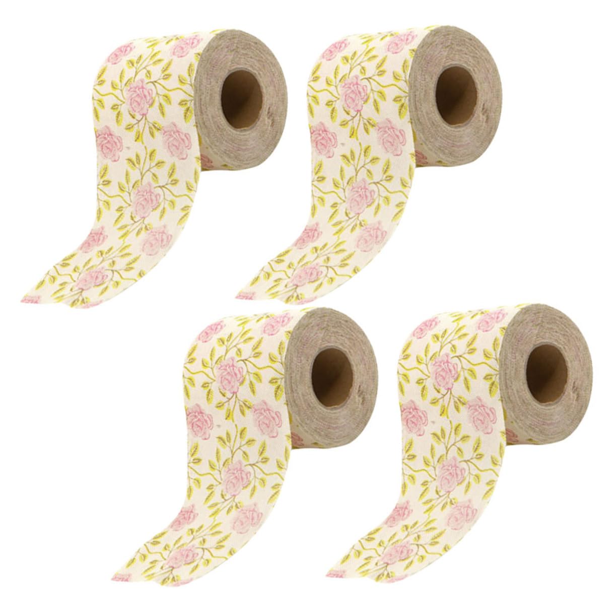 Papel higiénico impreso con patrones delicados para decoración de mesa y baño FOMIYES