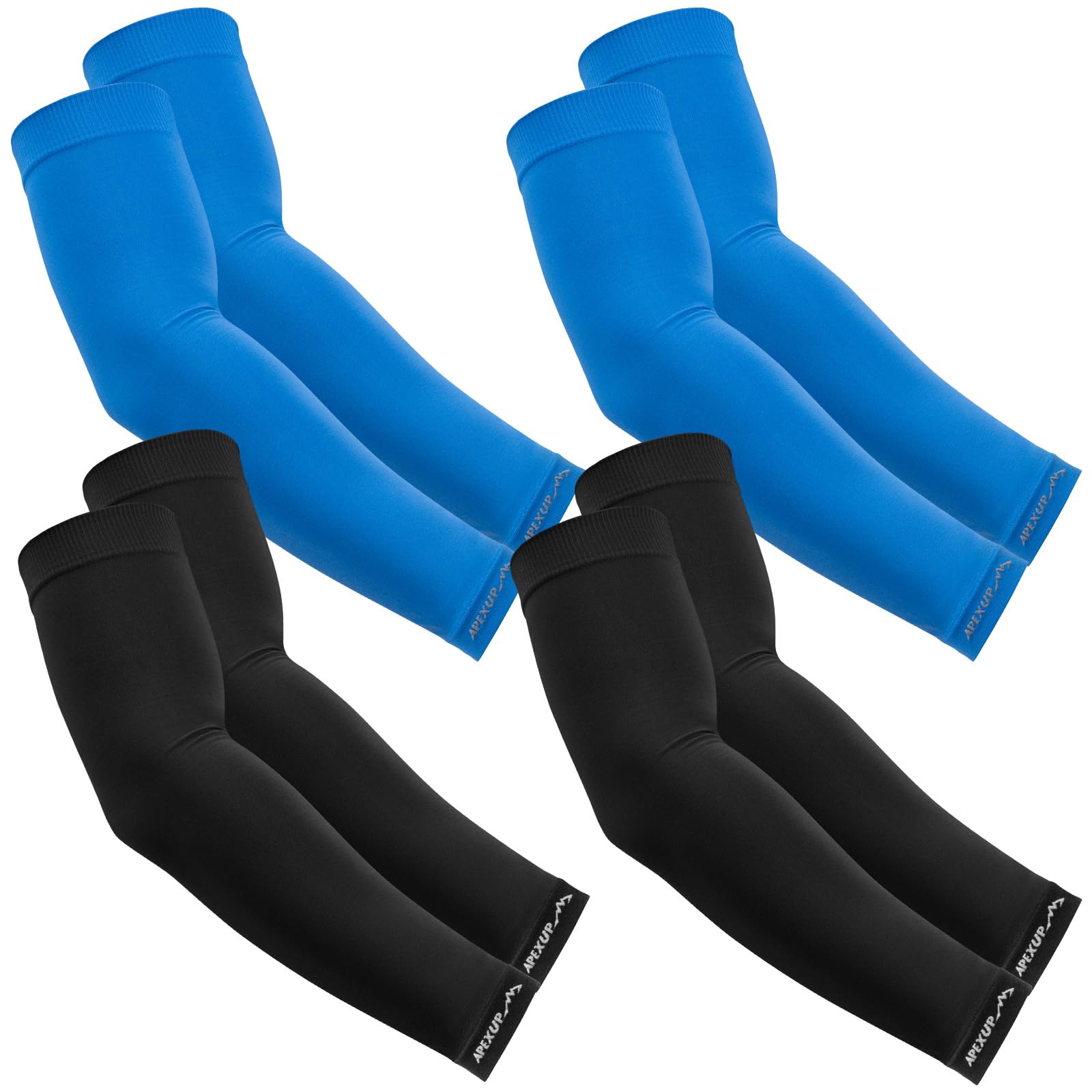 APEXUP Cooling Arm Sleeves for Men Women, UV Sun Protection UPF 50, Volleyball Arm Sleeves Compression Sleeves for Outdoor