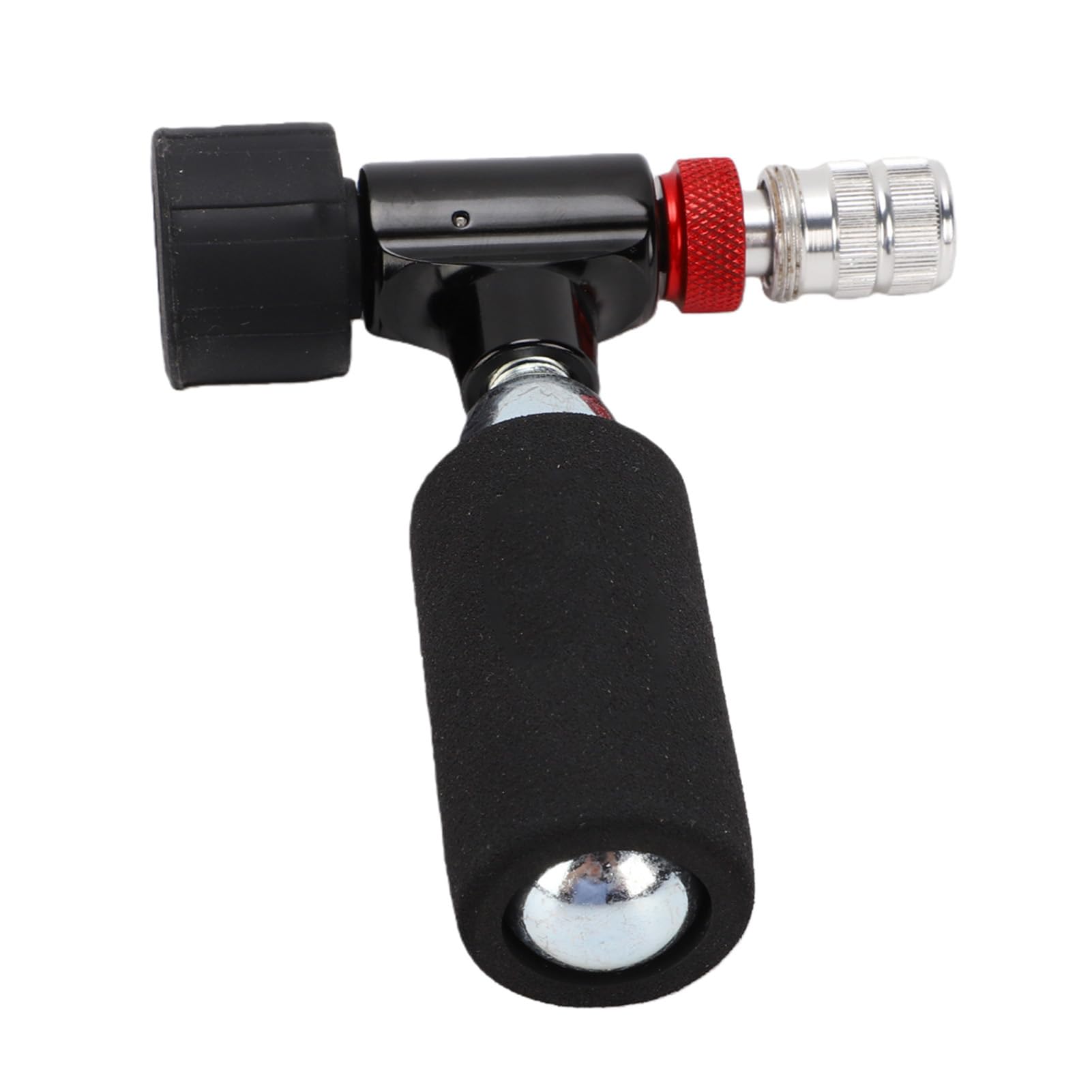 Generic Set Pompa di Gonfiaggio Rapida per Bici a CO2 con Manometro e 5 Cartucce Comoda Manutenzione dei Pneumatici per Tutti i Ciclisti