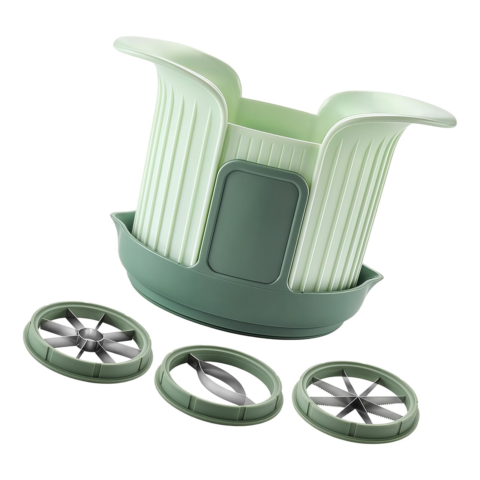 HGENAHGTF Professional Fruit Slicer and Corer with Nonslip Base Vegetable Divider Ideal for Home Kitchens Restaurants Handheld Divider