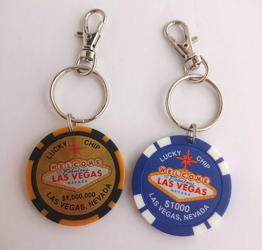 Amazon | ラスベガス カジノチップ キーホルダー 2個セット