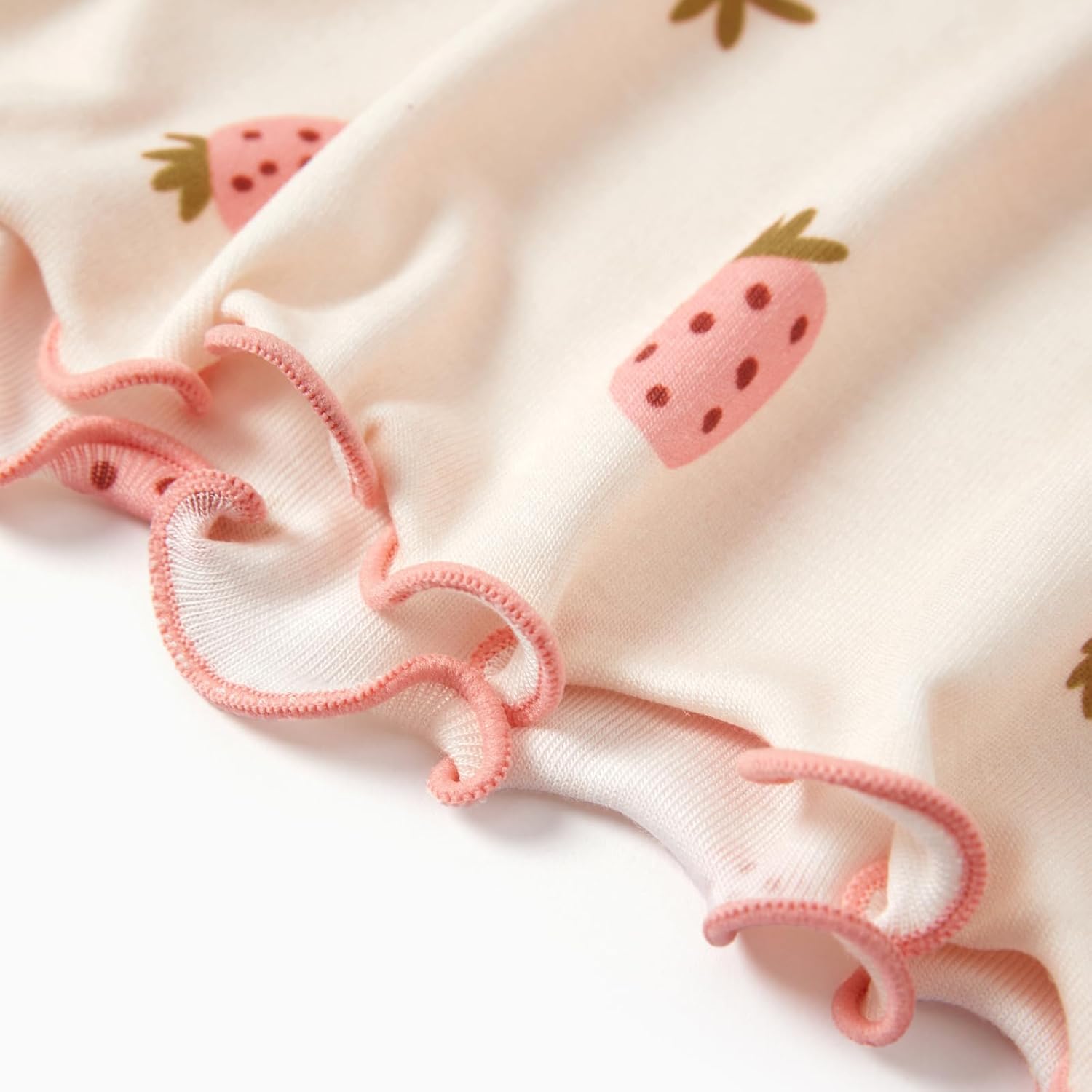 PATPAT Toddler Girls Pajama Sets Ages 2-12 Years - Snug Fit Long Sleeve Shirring Sleepwear, Soft Breathable Kids PJs - Image 7