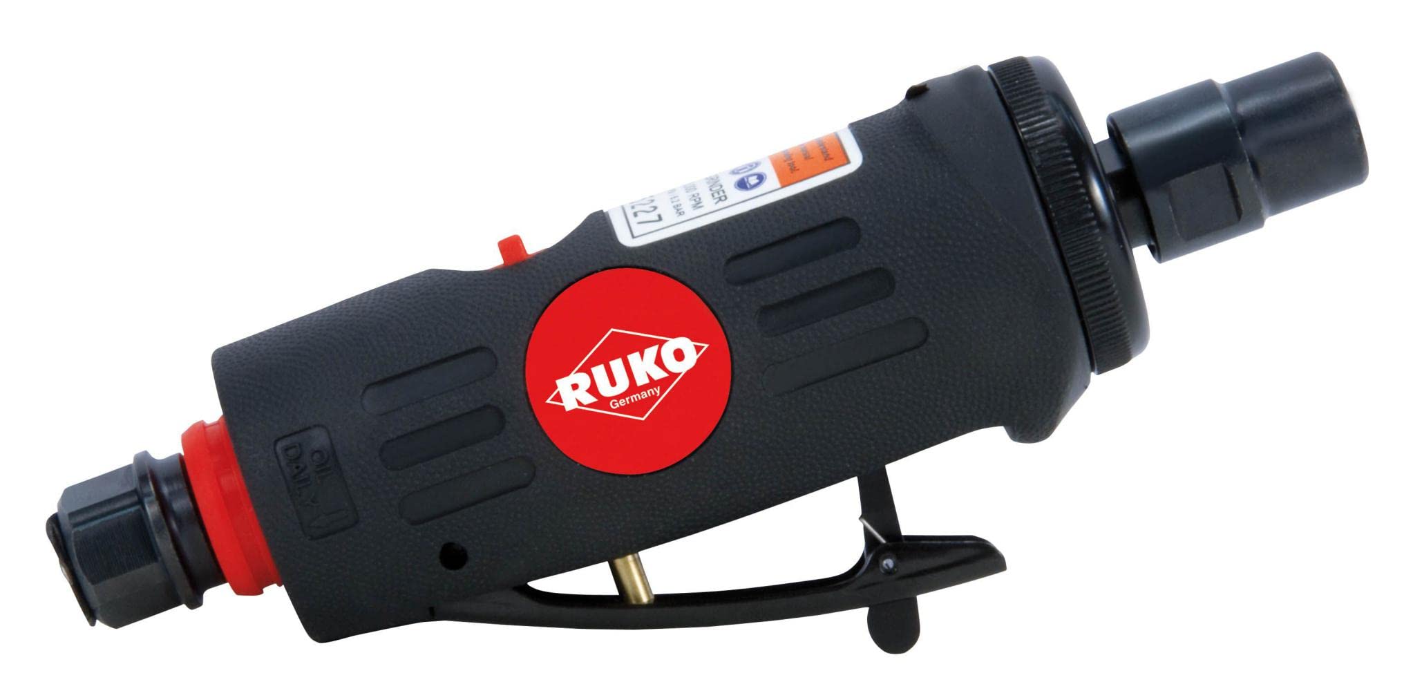RUKO 116100L - Mini amoladora neumática recta