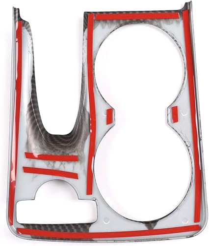 Miniatura 7 de YIWANG ABS cromado para consola de coche, cubierta de marco para Mercedes Benz GLK X204 2008-2015 accesorio de conducción izquierda (fibra de