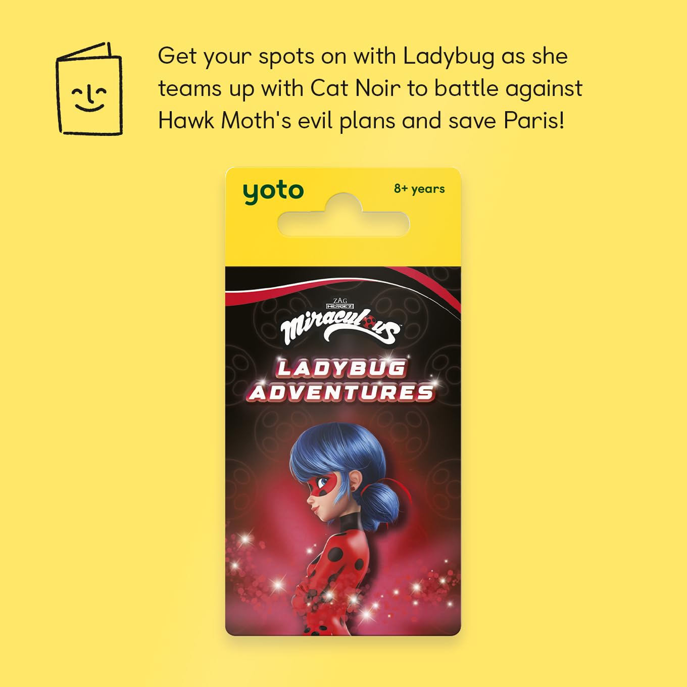 Yoto Miraculous: Ladybug Adventures, Kids Audio Card for Use with Player & Mini All-in-1 Audio Device - Image 2