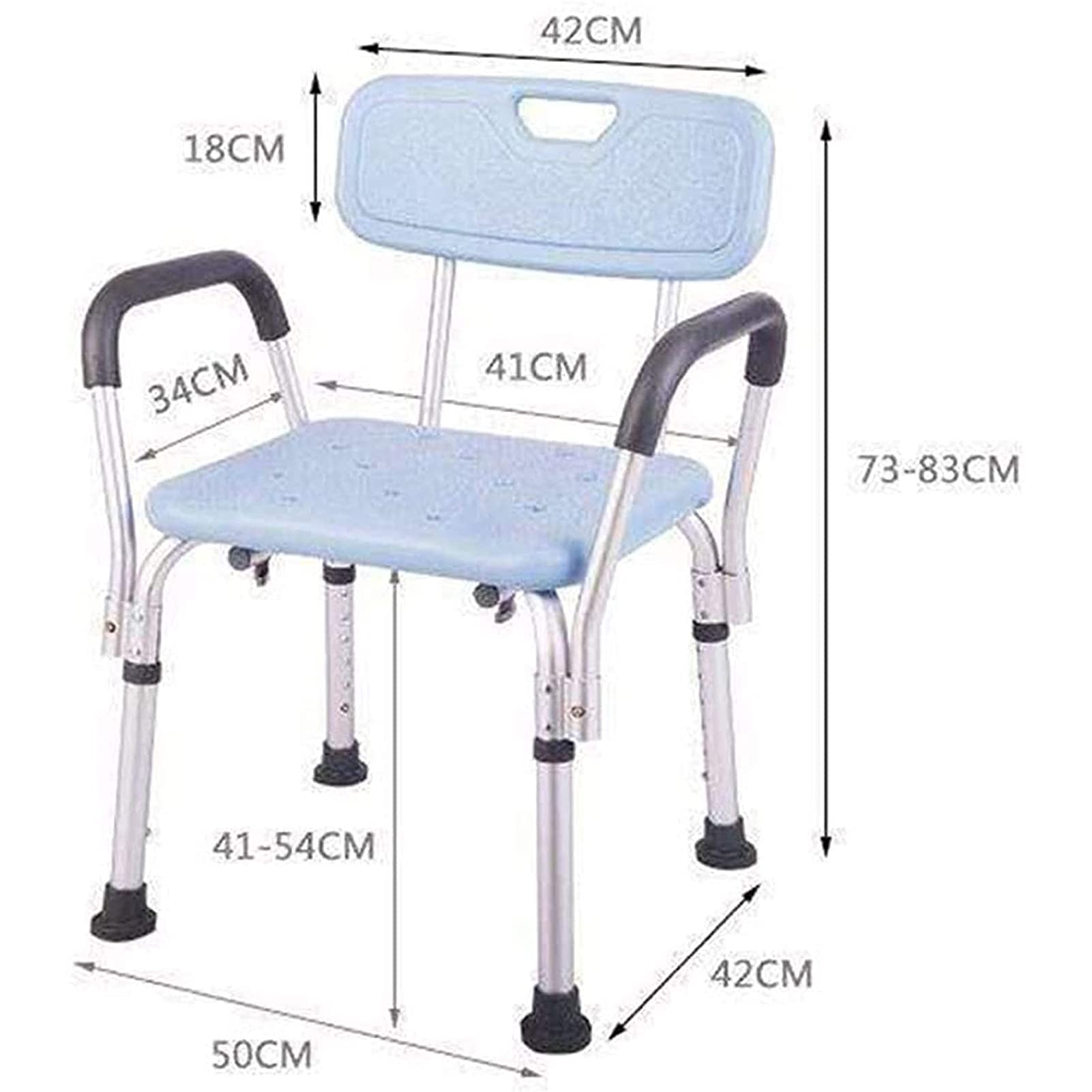 Banco de Transferencia de Asiento, taburetes de baño,Silla de Ducha con Respaldo con Puntas de Goma Antideslizantes Silla elevadora de bañera con Brazos Asiento de bañera Antideslizante