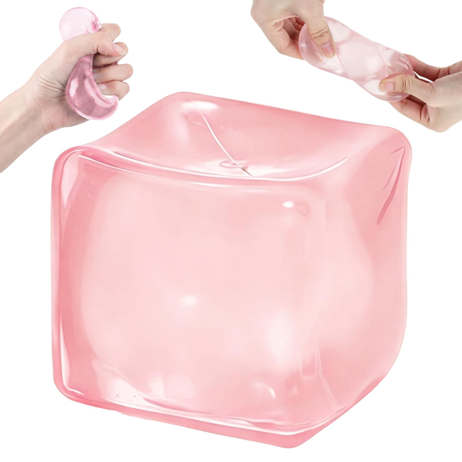 5cm Ice Cube Squishy- Soft Stress Relief Toys For Kids Adults, Cube Squeeze Fidget Toy Sensory Anxiety Stress Relief For Home School Office, Office Desk Decor, Calming Sensory Gift