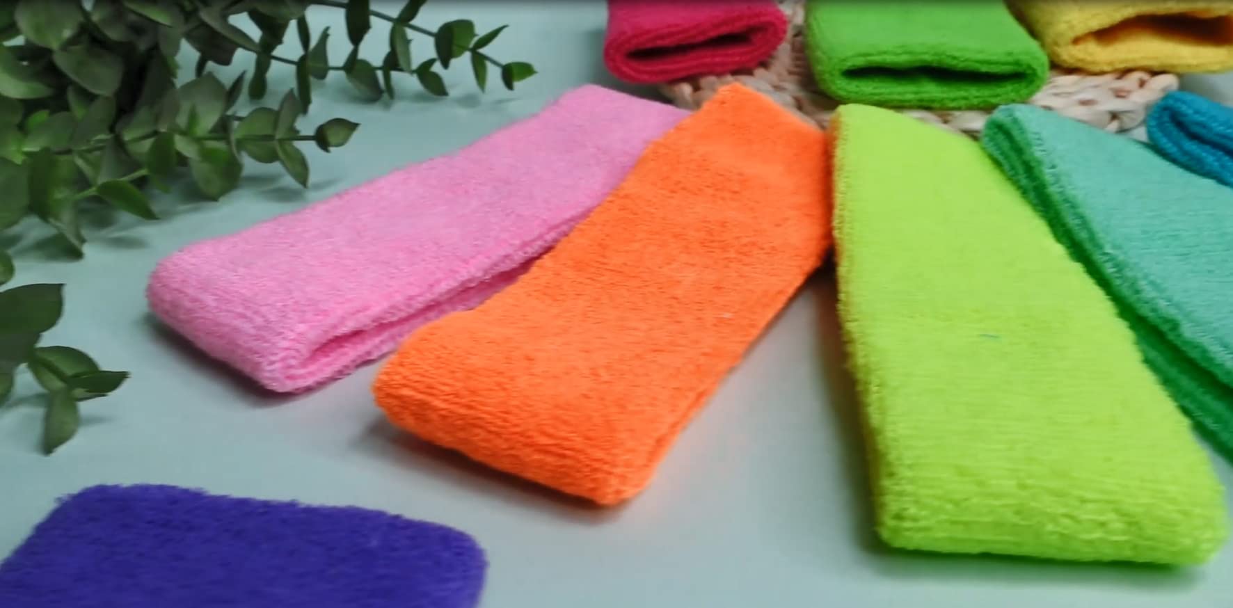 Set di 72 fasce per il sudore fluo e braccialetti per competizioni sportive, feste, ginnastica, tennis, perfetto per uomini e donne