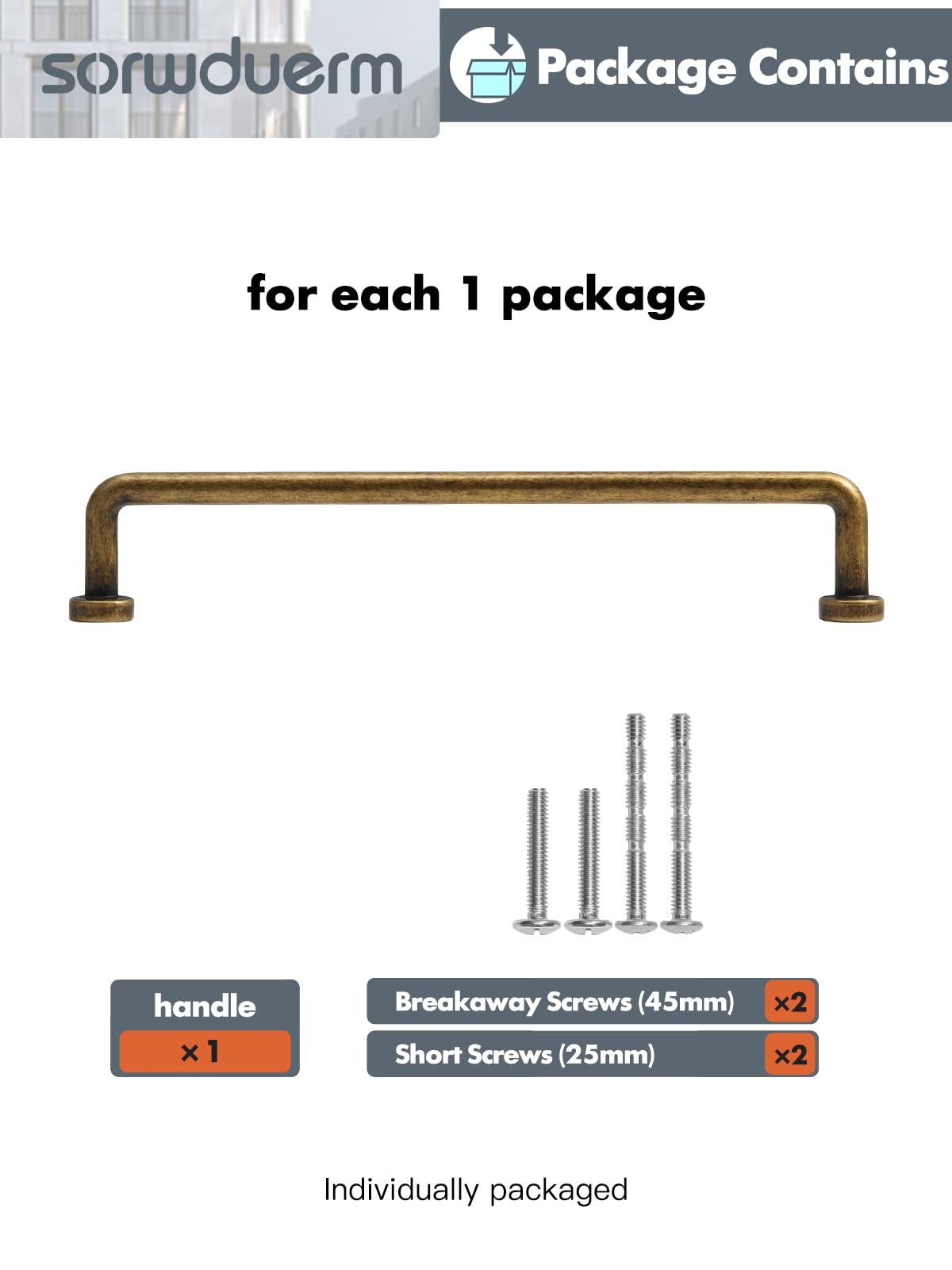 SORWDUERM 2 Pack Antique Bronze Cabinet Pull 160mm Hole Center Vintage Kitchen Cupboard Copper Handles Furniture Hardware for Wardrobe Drawer Dresser - Image 3