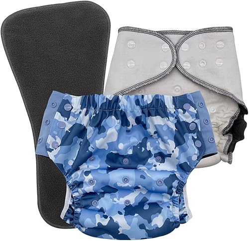 Miniatura 32 de Calzoncillos protectores para niños con necesidades especiales: juego de pañales de tela nocturna para incontinencia y enuresis de la cama, edad de