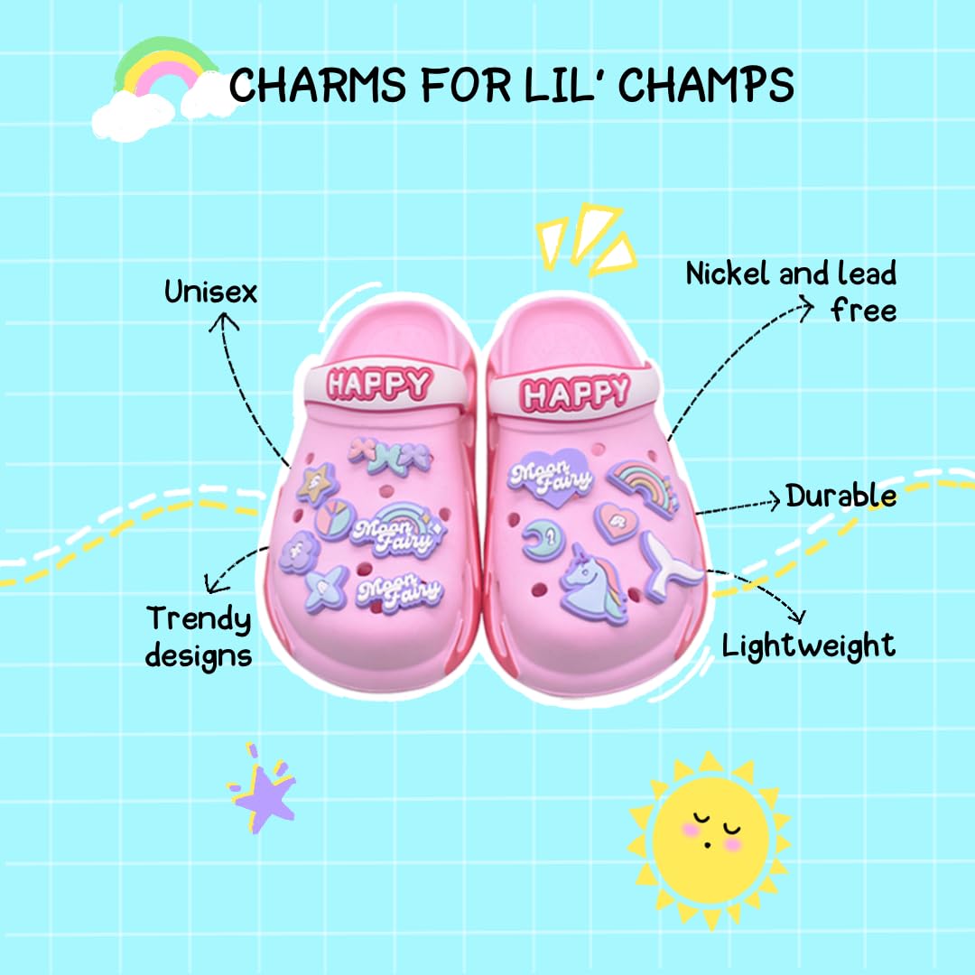 Shoe Charms for Teens Assorted Decor Clogs Pack of 20 Pcs
