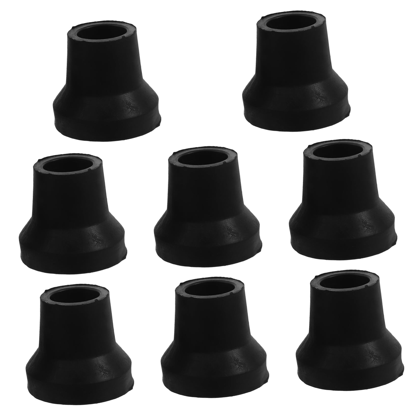 BESTYASH 8pcs Heavy Duty Walker Cane Tips 16mm Non-Slip Rubber for Universal Stability Safety