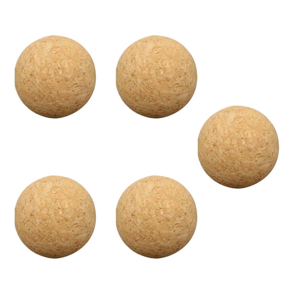 VORCOOL 5pcs Cork Balls 36mm Foosball Balls Table Football Cork Balls for Table Soccer Foosball Replacement Accessory