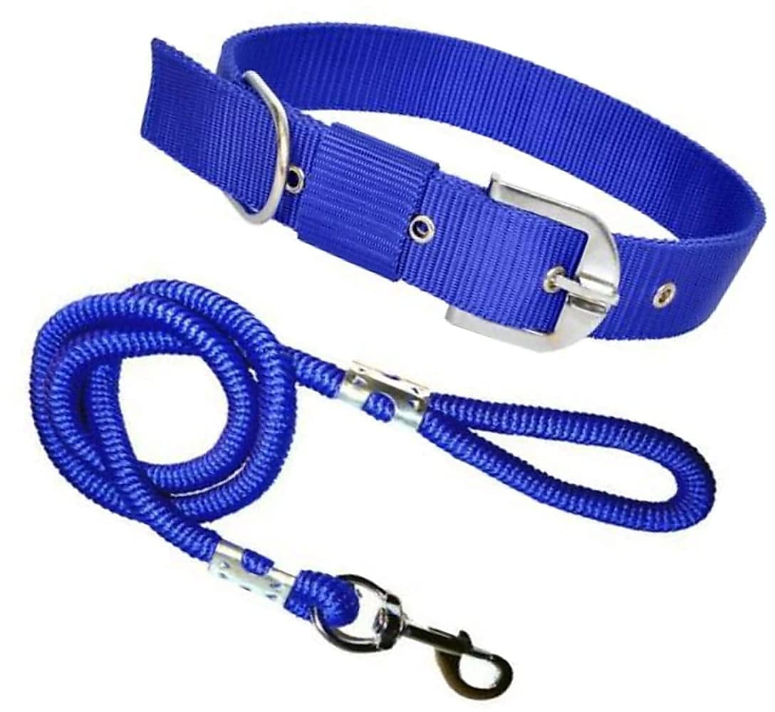SENAPATI Dog Rope & Collar Set -15 MM- Medium (Blue, Leash Size 1M-1.5M) (B092ZPYJ23) Amazon Price History, Amazon Price Tracker