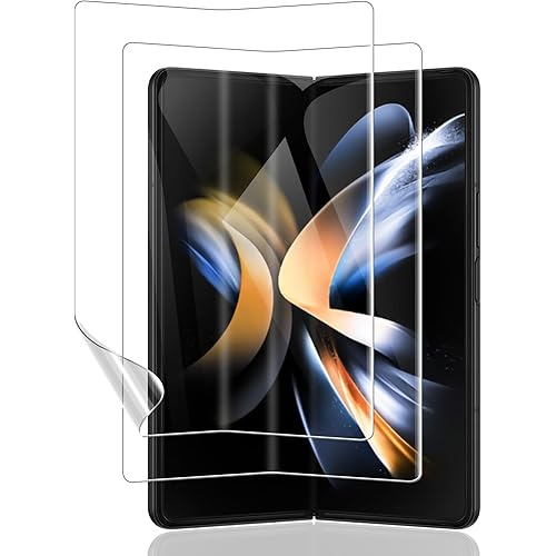 Fotbor [2 Pack] for Samsung Galaxy Z Fold 4 Screen Protectors Flexible Soft Inner Screen EPU Protective Film Full Coverage Clear Bubble-Free Case Friendly Screen Protector for Galaxy Z Fold 4, 7.6-Inch