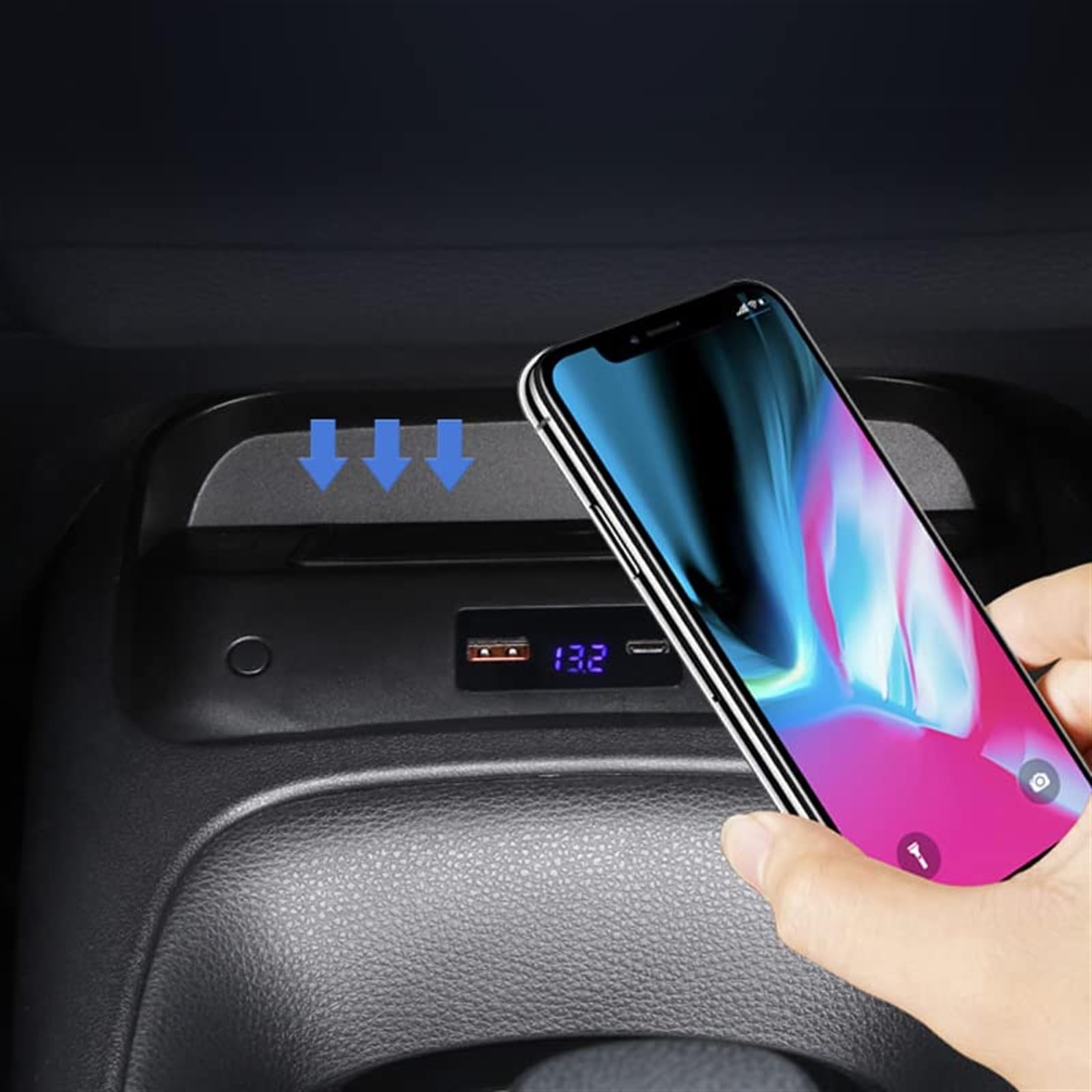 Bezprzewodowa ładowarka QI do telefonu samochodowego 15 W, dla Toyoty, dla Corolla, Levin 2019-2022 Akcesoria wewnętrzne Telefon Bezprzewodowy panel ładowania Samochodowa płyta ładująca