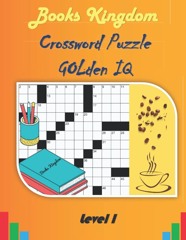 crossword puzzle Golden IQ: Large-print Medium-level Puzzles | The Perfect Crossword Book | weekend crossword | With Solutions