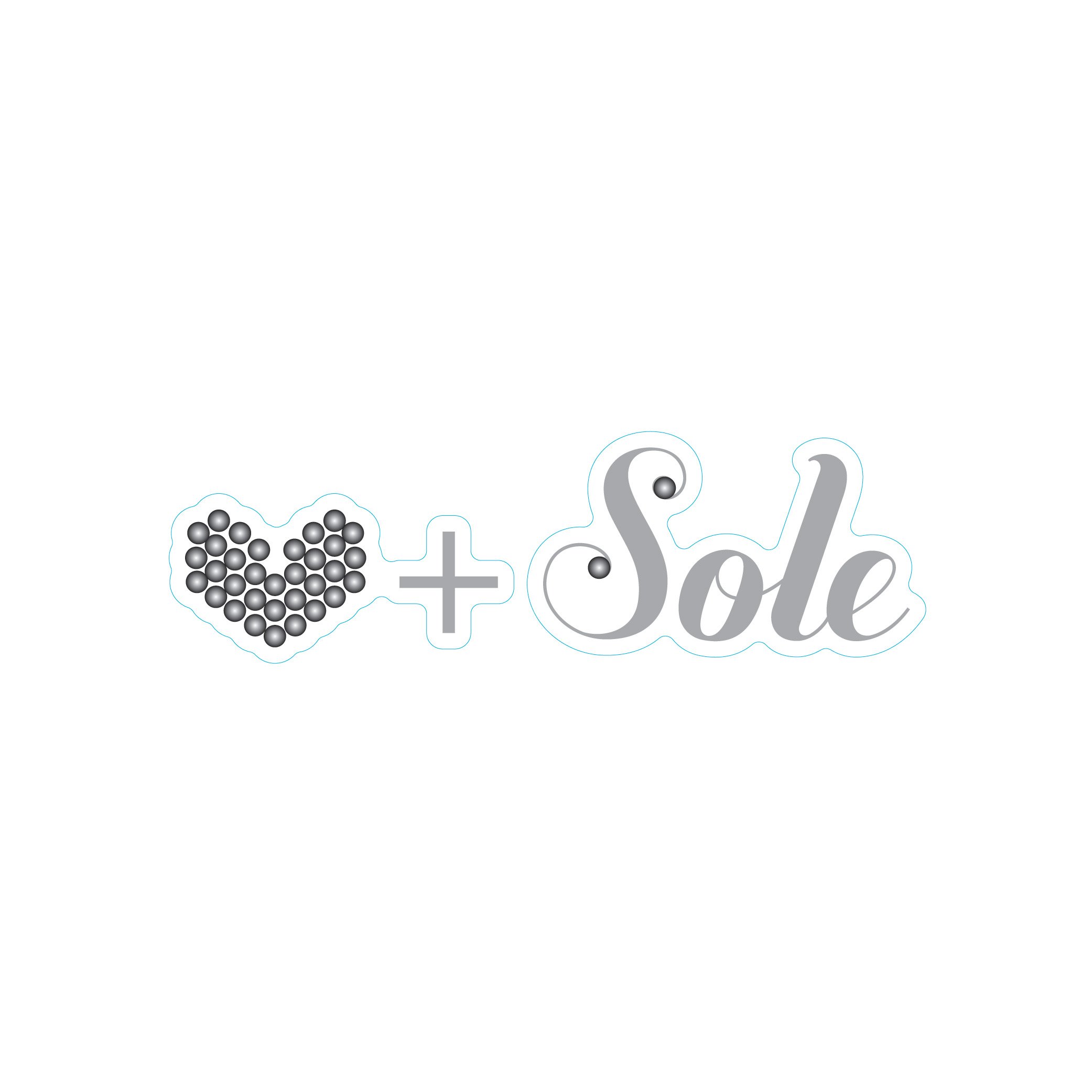 Weddingstar Heart plus Sole Shoe Talk Stick on Decals for Shoes