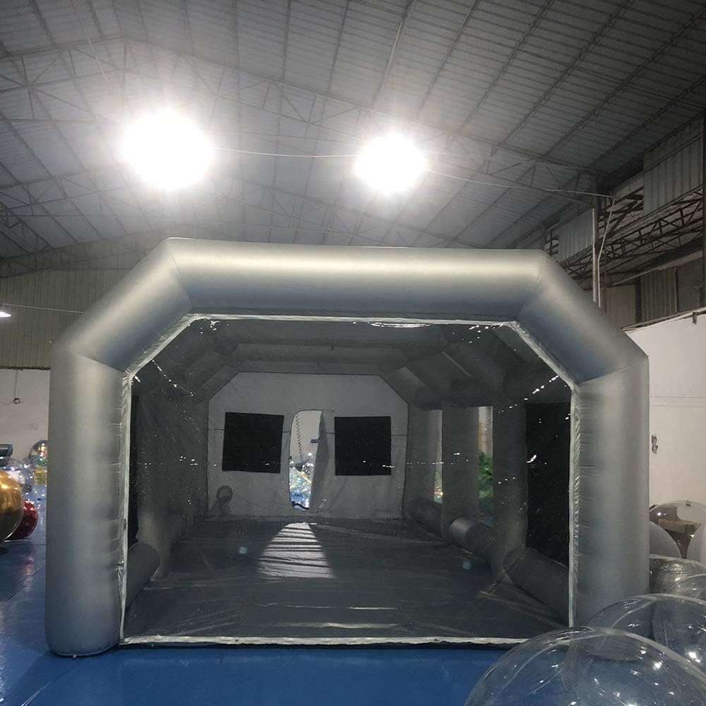Aufblasbar Camping Tiny House Luft Lackierkabine Pavillon Lackierzelt Inflatable Tent Campingzelt Tragbare Aufblasbare SprüH Farbe Kabine Zelt Werkstatt Luftzelt Mit Luftfilter Ohne GebläSe 15kg