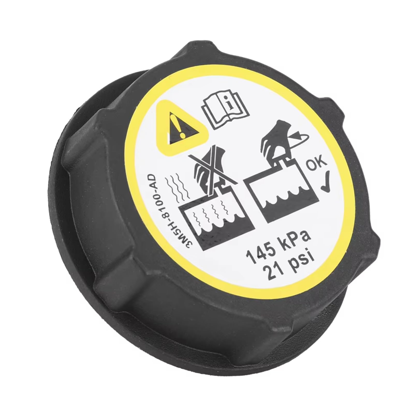 Compatible con Focus 2012 2013 2014 2015 2016 2017 3M5H-8100-AD Tapa del depósito de refrigerante del radiador del Coche